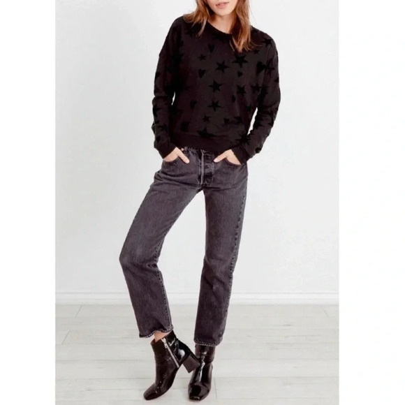 Rails Marlo Hearts Stars Side-Zip Pullover Sweatshirt - Picture 1 of 6